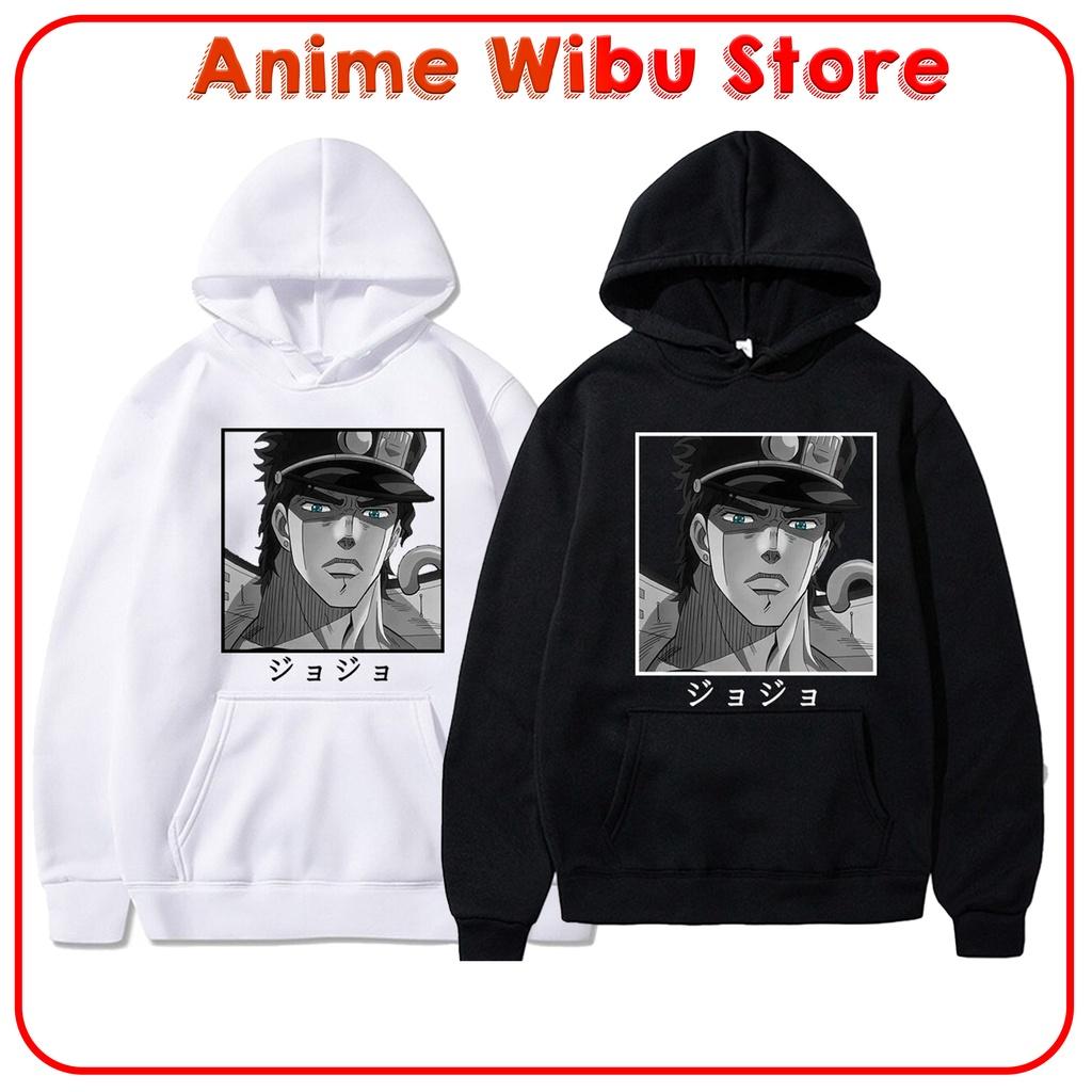 Áo Hoodie 2 màu Đen - Trắng Jotaro Kujou Joseph - Anime Jojo Bizarre Adventure Unisex AnimeWibuStore