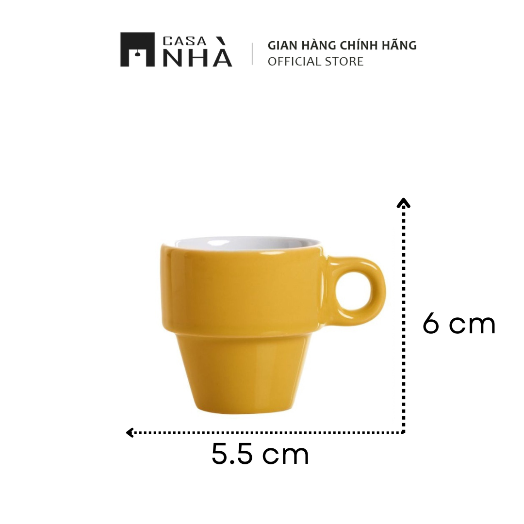 Set 6 Tách Espresso/ Cappuccino Cầu Vồng Xinh Xắn Kèm Giá Đỡ RAINBOW - Phong Cách Hiện Đại, Tối Giản - Thích Hợp Làm Quà Tặng/ Trang Trí | Casanhà Home Furniture