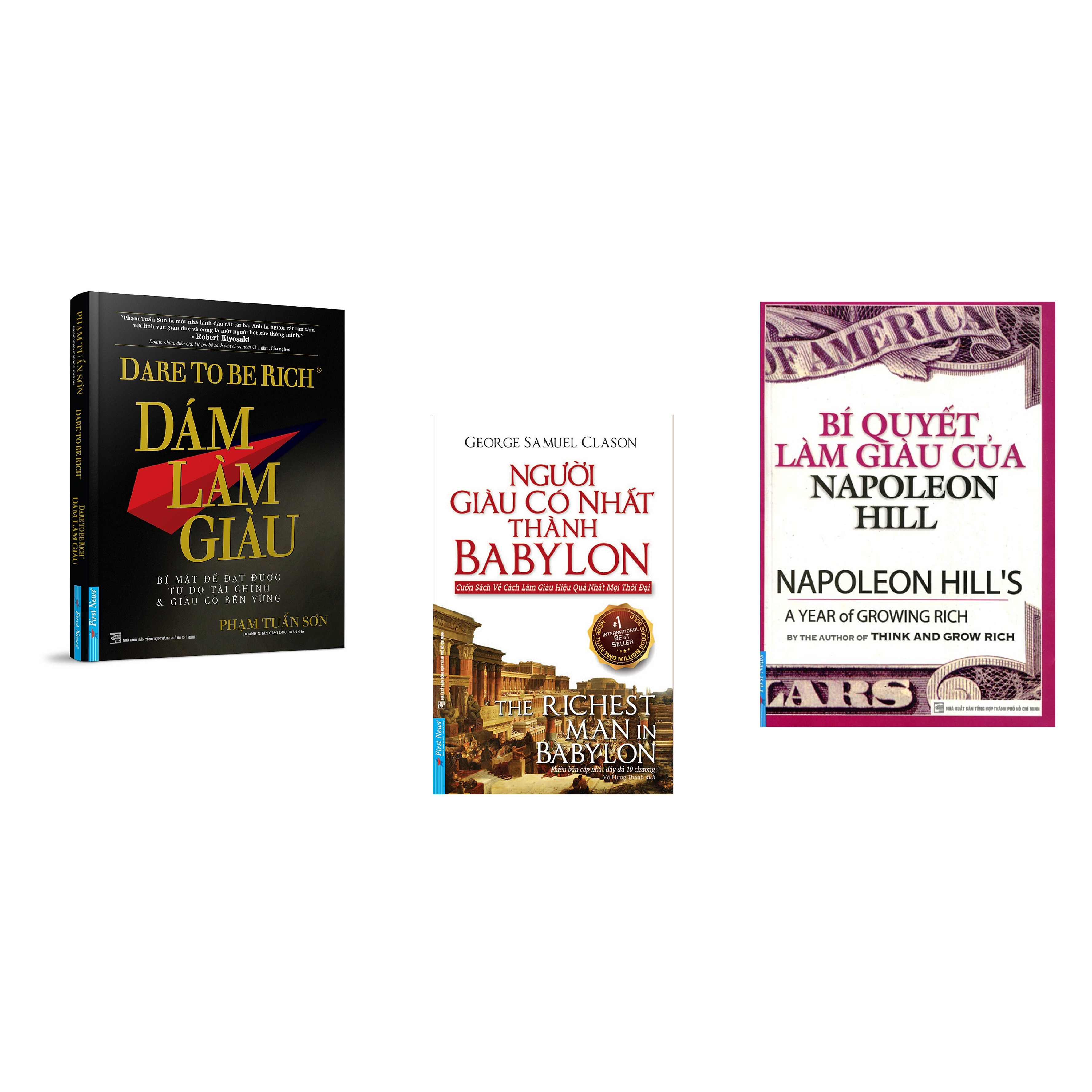 Combo 3 cuốn sách: Dám Làm Giàu + Người Giàu Có Nhất Thành Babylon + Bí Quyết Làm Giàu Của NapoLeon Hill