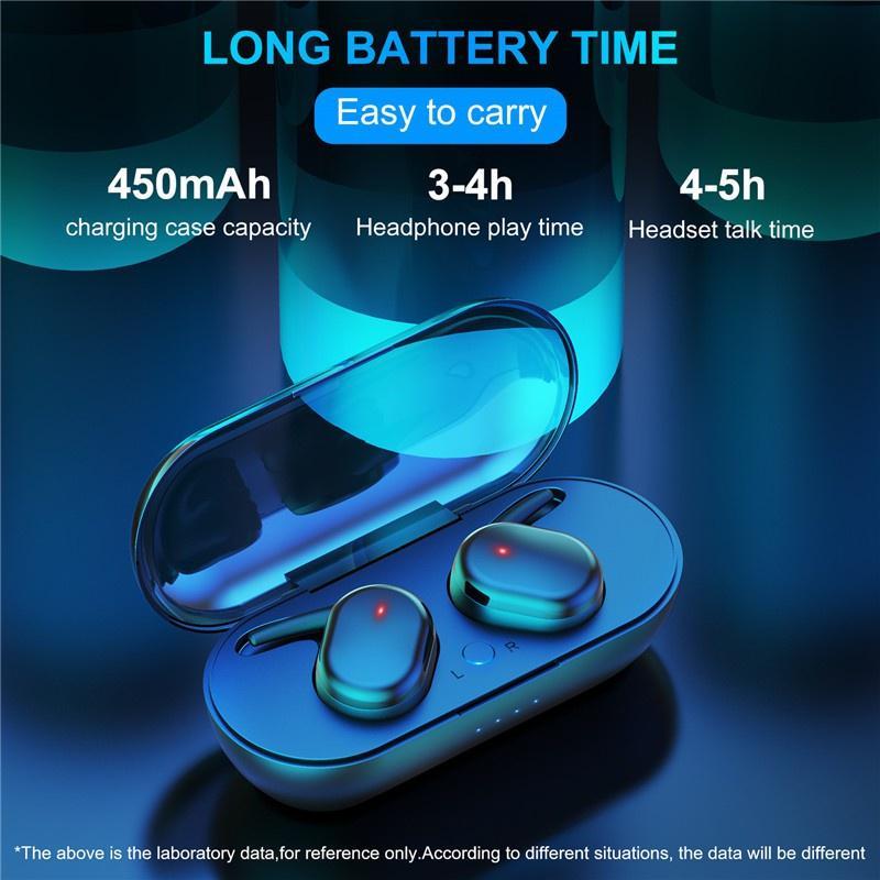 Bộ Tai Nghe Bluetooth 5.0 Không Dây Y30 TWS Chống Nước Kèm Điều Khiển Cảm Ứng Cho Android Và IOS