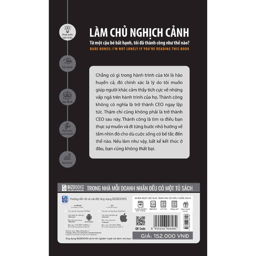 Sách - Làm Chủ Nghịch Cảnh - Từ một cậu bé bất hạnh, tôi đã thành công như thế nào ?