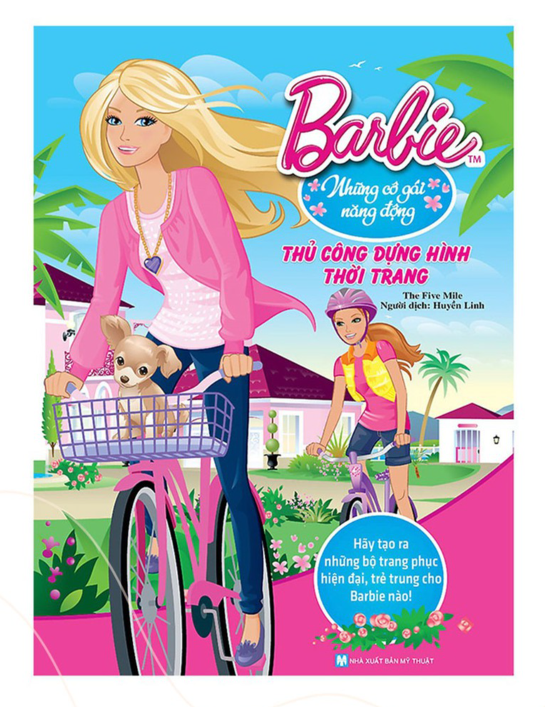 Bộ Sách Ghép Hình - Barbie Thủ Công Dựng Hình Thời Trang - Bản Quyền