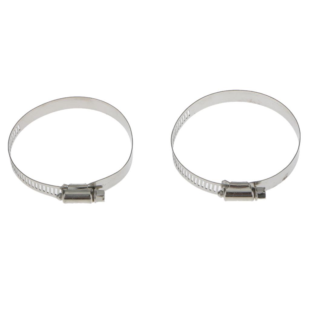 Motorcycle 9" Exhaust Muffler Pipe Heat Shield Cover Polished Stainless Heel Guard for Harley Suzuki Black