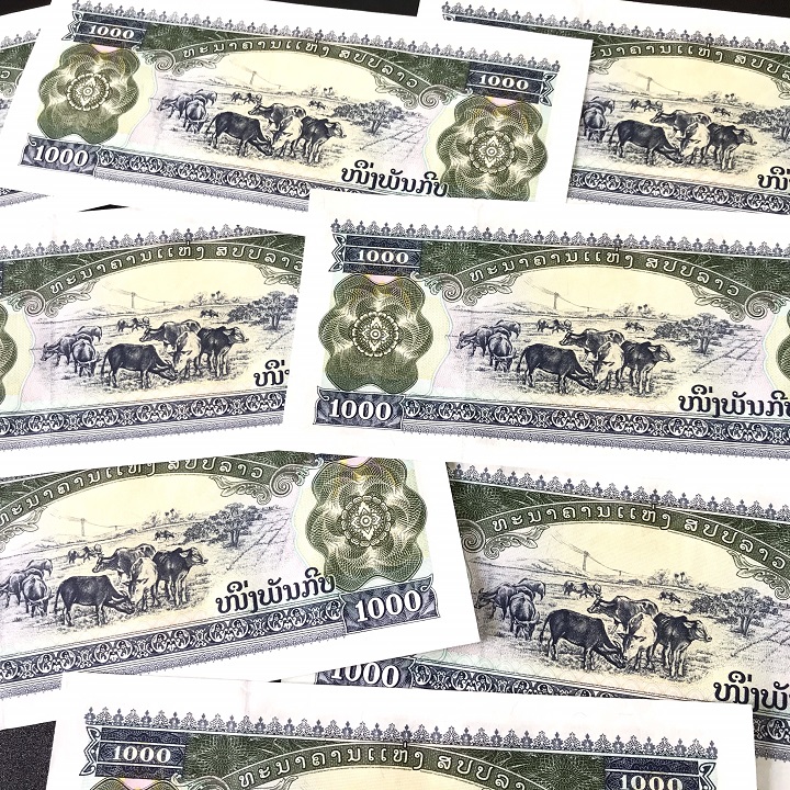 Combo 20 tờ lưu niệm hình con Trâu của Lào, dùng để sưu tầm, lưu niệm, làm tiền lì xì độc lạ, may mắn, ý nghĩa - TMT Collection - SP005073