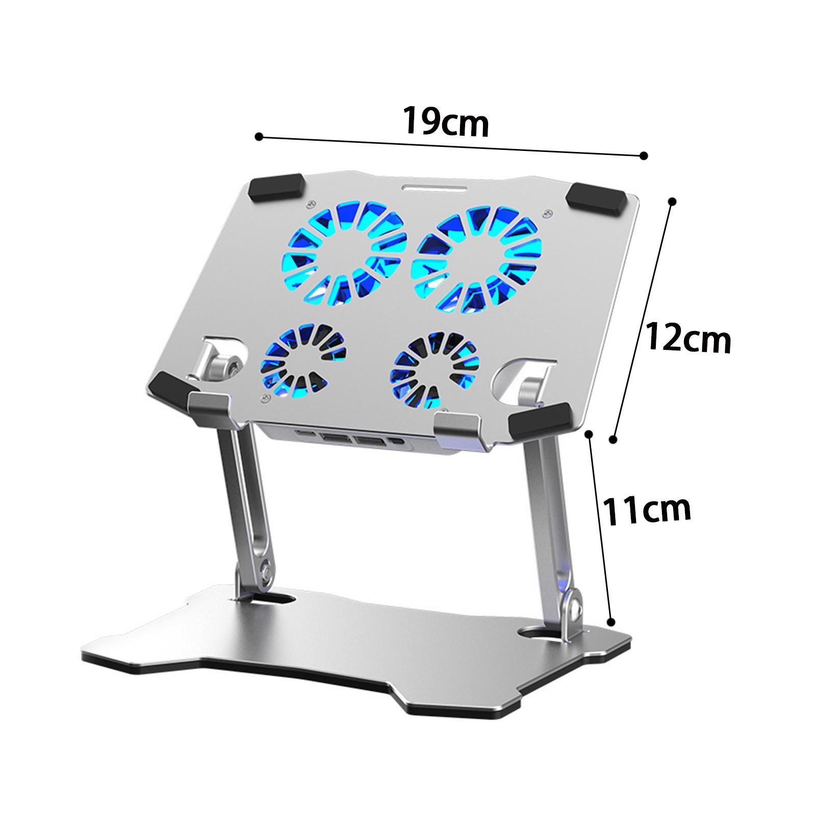 Laptop Stand with Cooling Fan, for Laptops up to 17.3" Holder for Dell Table Desk