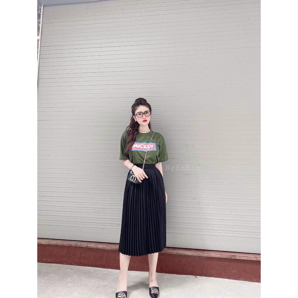 THỜI TRANG 4 MÙA - Chân váy dập ly cát hàn phiên bản công sở