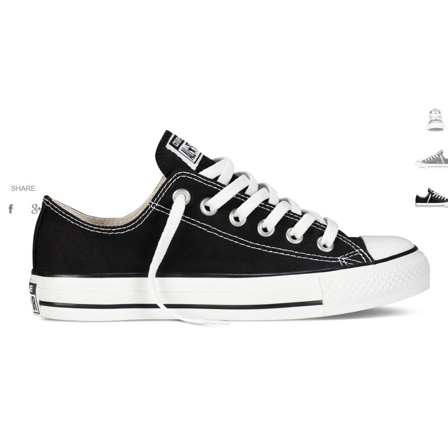 Giày Sneaker Converse Classic đen thấp cổ hàng chính hãng - 121178