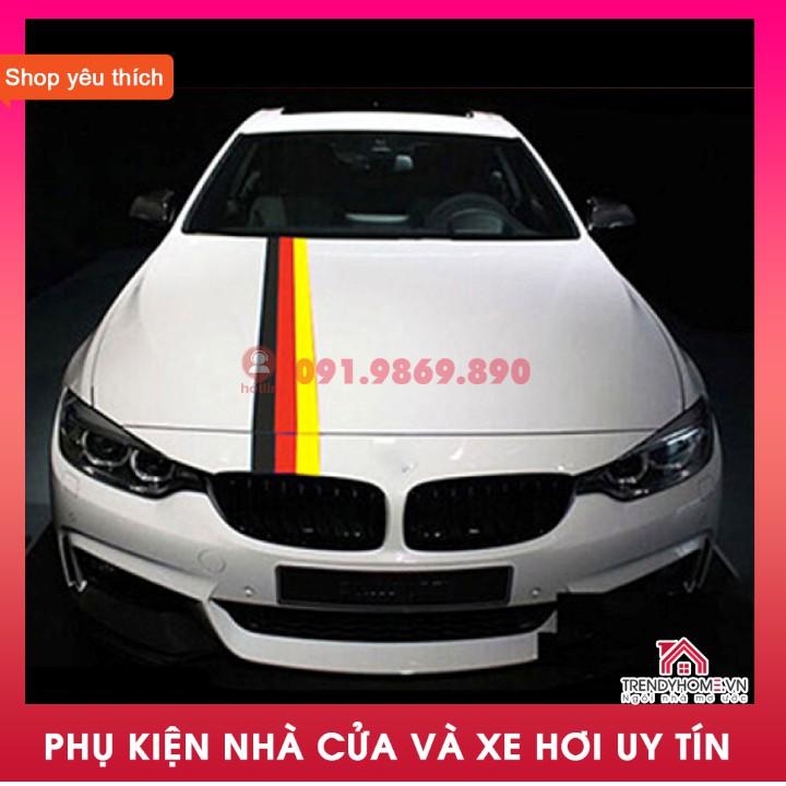 Freeship PK ô tô | decal dán xe thể thao phong cách BMW M sport, cờ ý, đức, pháp, loại cao cấp độ bền cao - Đức *1m