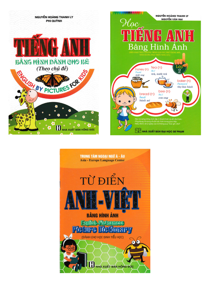 Combo Từ Điển Anh Việt Bằng Hình Ảnh + Tiếng Anh Bằng Hình Dành Cho Bé + Học Tiếng Anh Bằng Hình Ảnh Lớp 2 (Biên Soạn Theo Chương Trình Giáo Dục Phổ Thông Mới) (Bộ 3 Cuốn) _HA