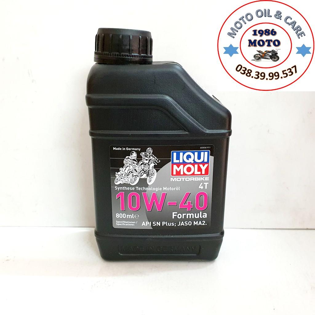 Nhớt Tổng Hợp Xe Số Liqui Moly 4T 10w40 Formula 800ML Nhập Khẩu Từ Đức