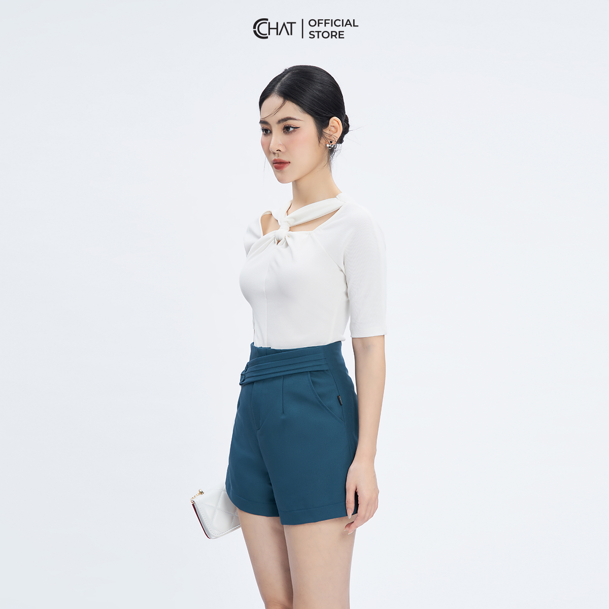 Áo Thun  Cutout Kiểu Chất Liệu Thun Cao Cấp Co Giãn Mềm Mịn 53TNC2003OT