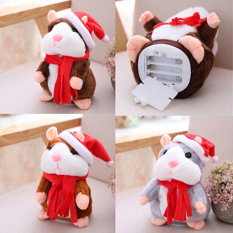 Đồ chơi chuột Hamster nhồi bông phát âm thanh đáng yêu cho bé