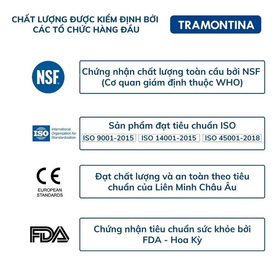 Dao Bếp Tramontina Plenus Bản Rộng Kiểu Á Lưỡi Dài 18cm Thép Không Gỉ Siêu Sắc Bén Sản Xuất Tại Brazil
