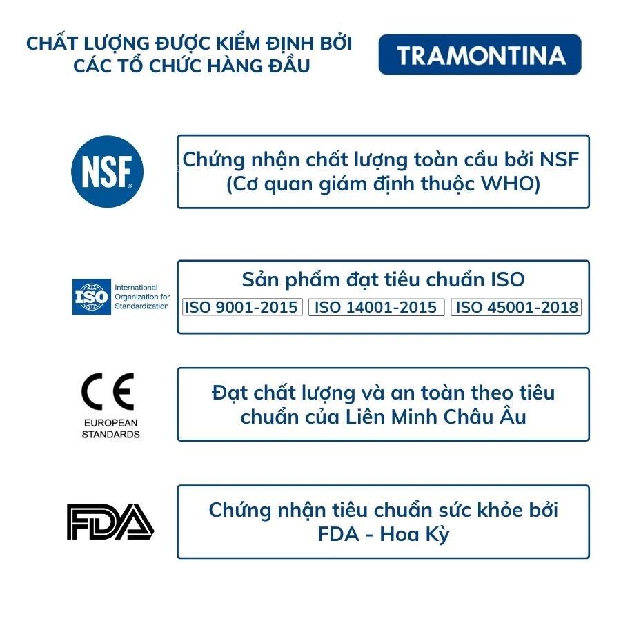 Dao Bếp Tramontina Plenus Bản Rộng Kiểu Á Lưỡi Dài 18cm Thép Không Gỉ Siêu Sắc Bén Sản Xuất Tại Brazil