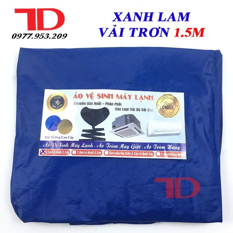 Áo vệ sinh máy lạnh cao cấp vải tổ ong dùng cho loại máy từ 1HP đến 1.5HP, áo vệ sinh máy lạnh 1.5m, áo vệ sinh vải trơn