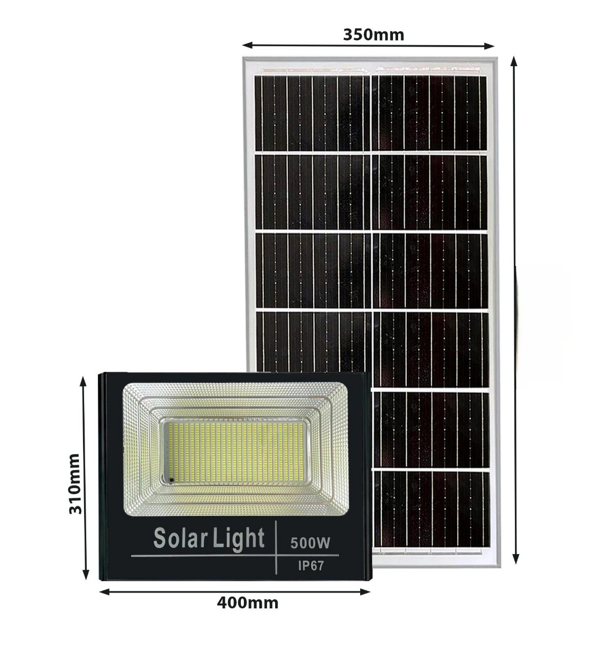 Đèn pha năng lượng mặt trời solar light 500w