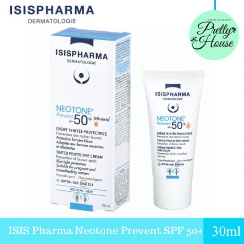 Kem chống nắng che khuyết điểm nâng tone Neotone Prevent SPF50+ Isis pharma