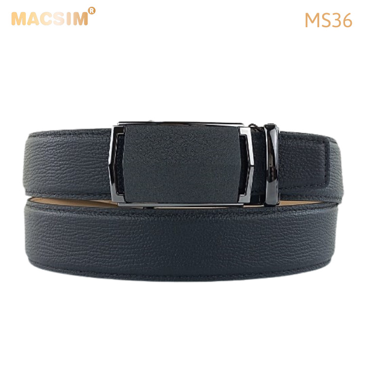Thắt lưng nam da thật cao cấp nhãn hiệu Macsim MS36