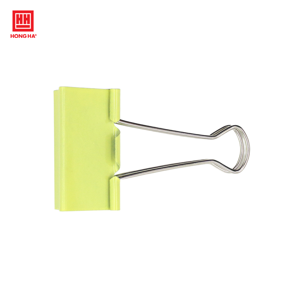 Kẹp bướm, kẹp giấy màu Hồng Hà 51mm (hộp 12 chiếc) - 6643
