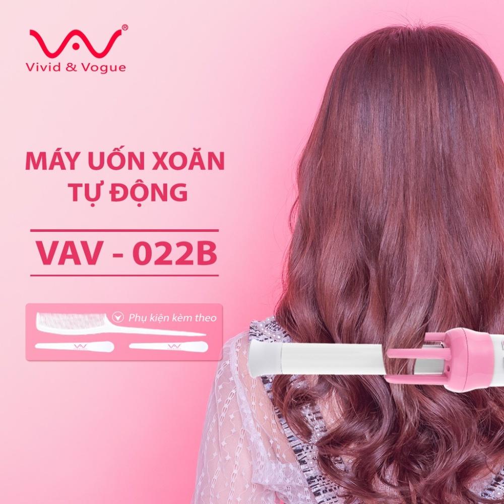 Máy uốn tóc làm xoăn tự động 360 độ VIVID & VOGUA, máy tạo kiểu tóc gợn sóng đa năng chuyện nghiệp, bảo hành 12 tháng