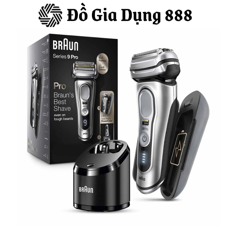 Máy cạo râu Braun Series 9 Pro 9477cc Made in Germany Hàng Chính hãng