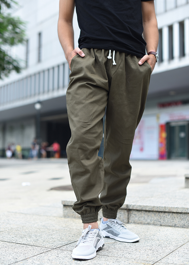 Quần Jogger Kaki Nam Co Giãn 4