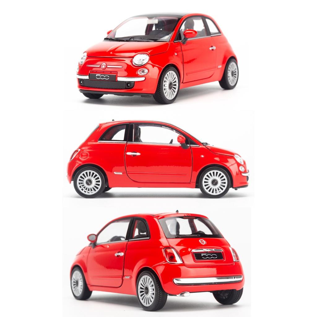 Mô hình xe Fiat 500 2007 1:24 22514W-Red