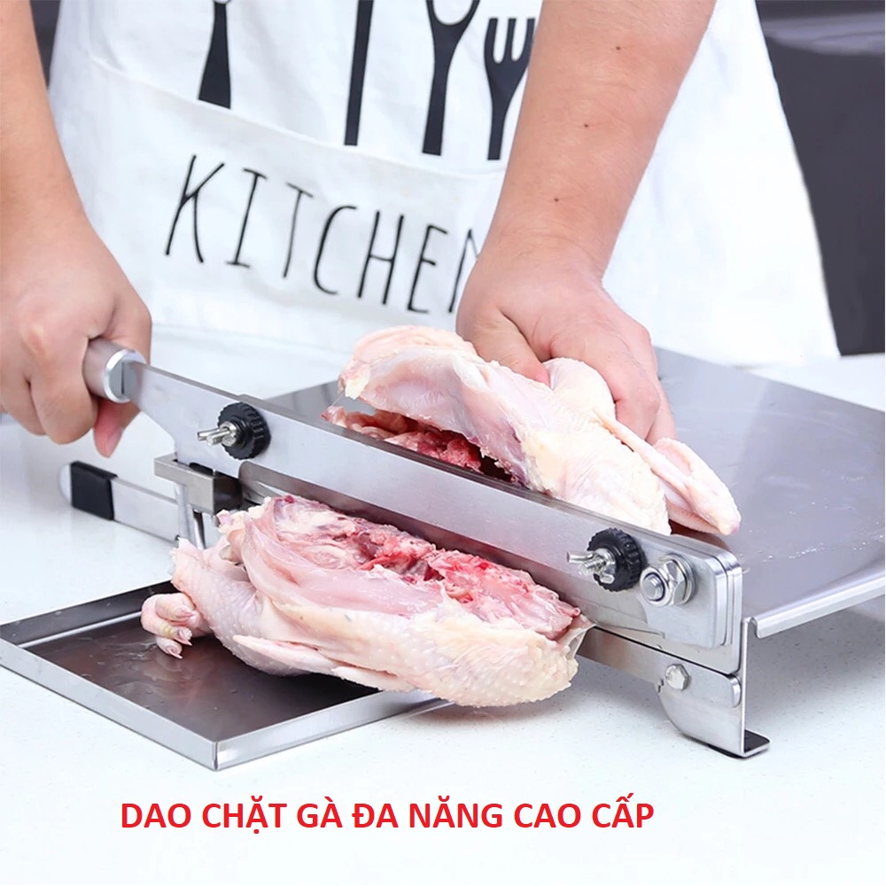 Dao Chặt Thịt Gà KD0248 - Cắt Xương, Thịt, Rau Quả, Nấm, Thuốc Bắc - Inox 430 dày 1.5mm