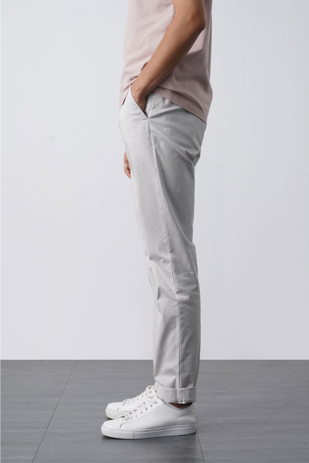 Quần kaki nam form slim ống suông có độ co giãn 10F21PCA001C - LASTORE MENSWEAR