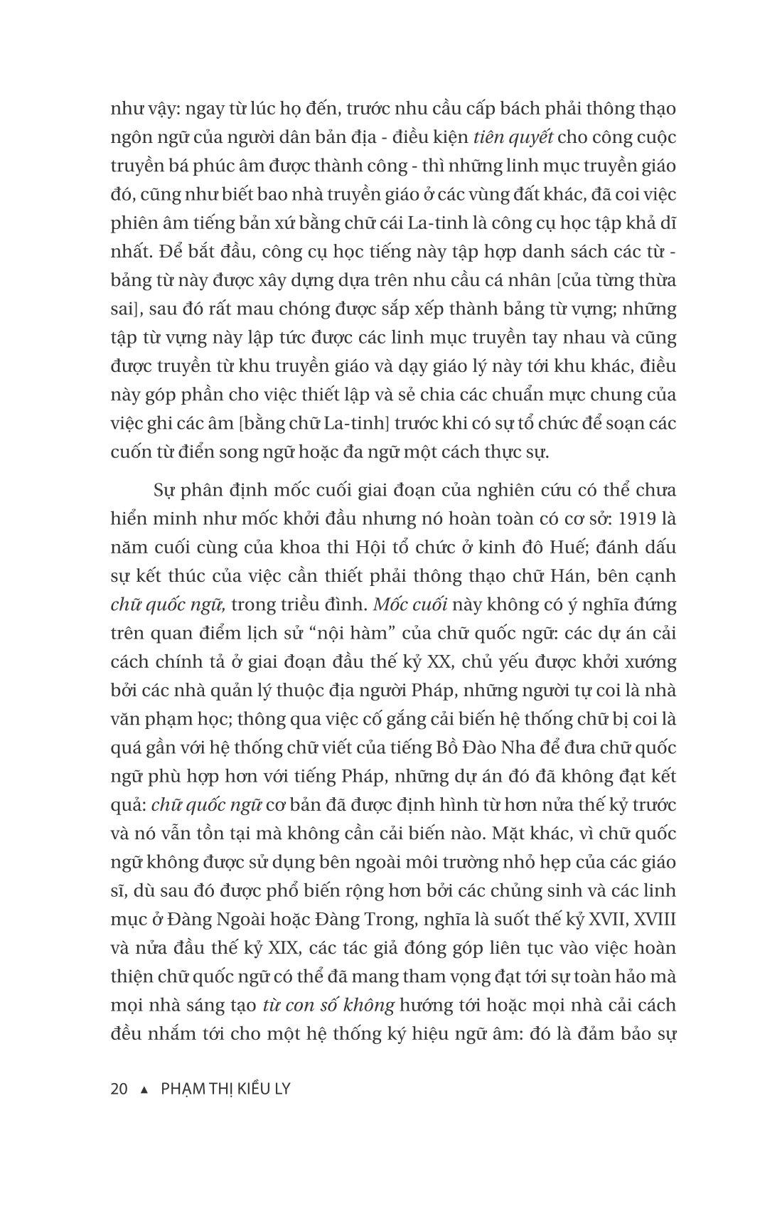 Lịch Sử Chữ Quốc Ngữ 1615-1919