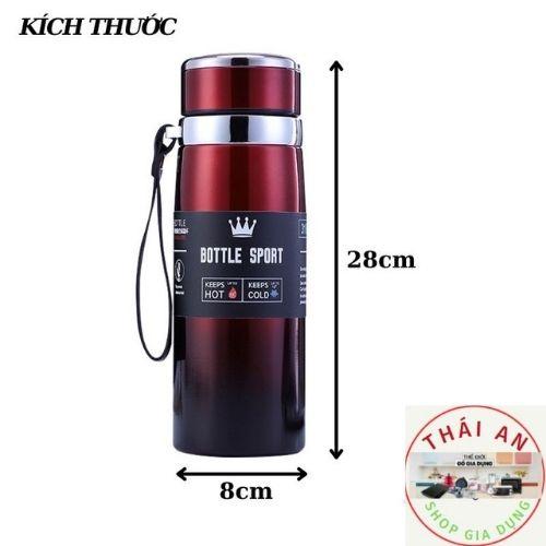 Bình giữ nhiệt inox 304 2 lớp chân không cách nhiệt xinlang bottle sort chính hãng màu sắc trơn sáng sang trọng tiện lợ