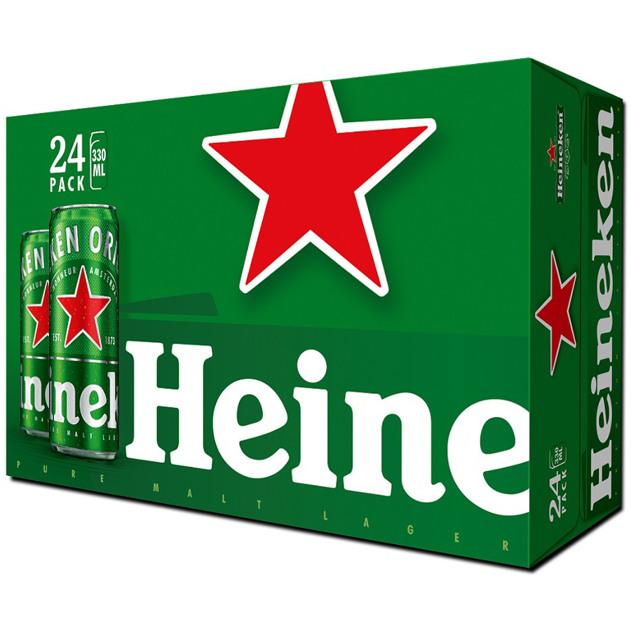 Thùng 24 lon bia Heineken (330ml / Lon)