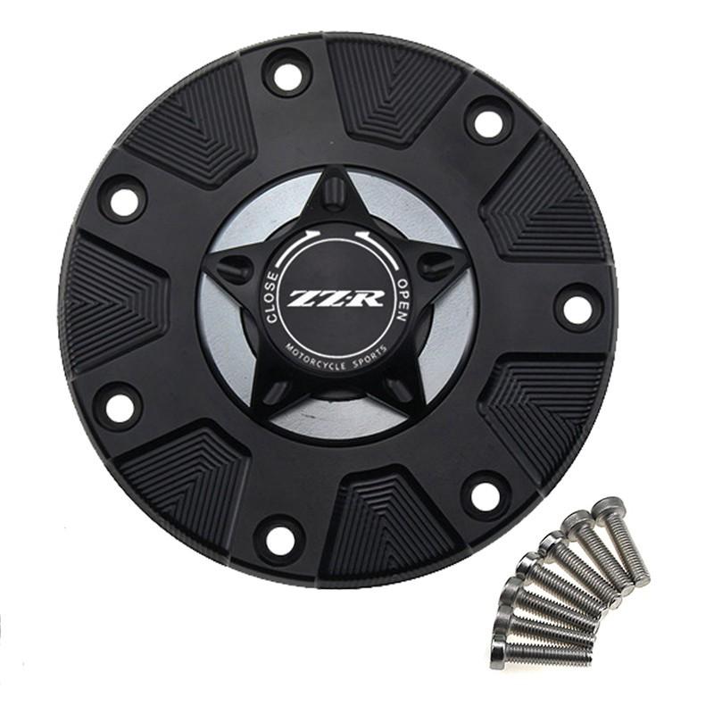 Nắp Bình Xăng Bằng Nhôm CNC Cho Xe Mô Tô Kawasaki ZZR400 ZZR600 ZZR1100 1993-2006