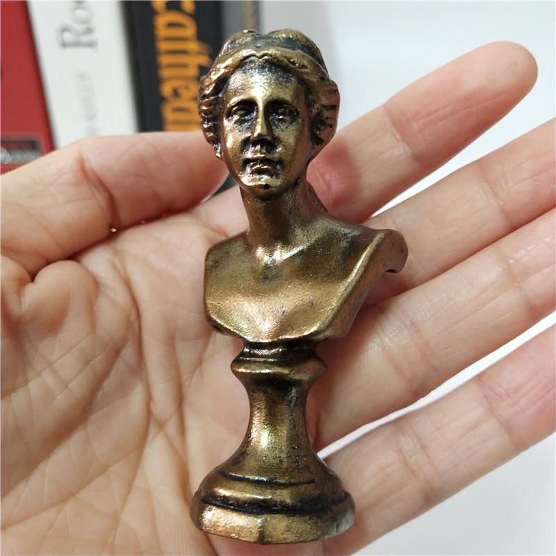 18 Đầu tượng bán thân mini trang trí phong cách vintage màu đồng cổ