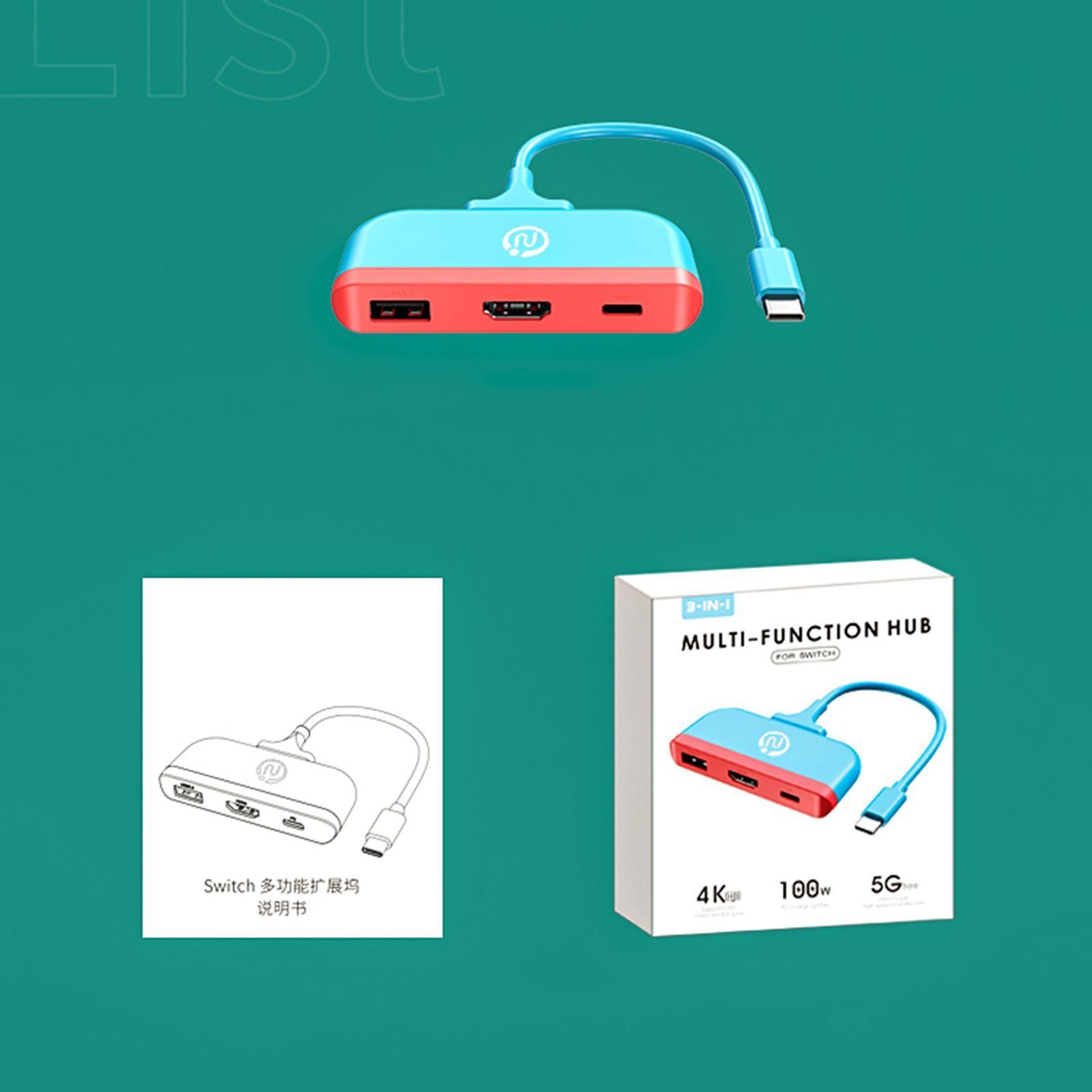 Type--Port Hub with USB 3.0 Adapter Converter Fit for