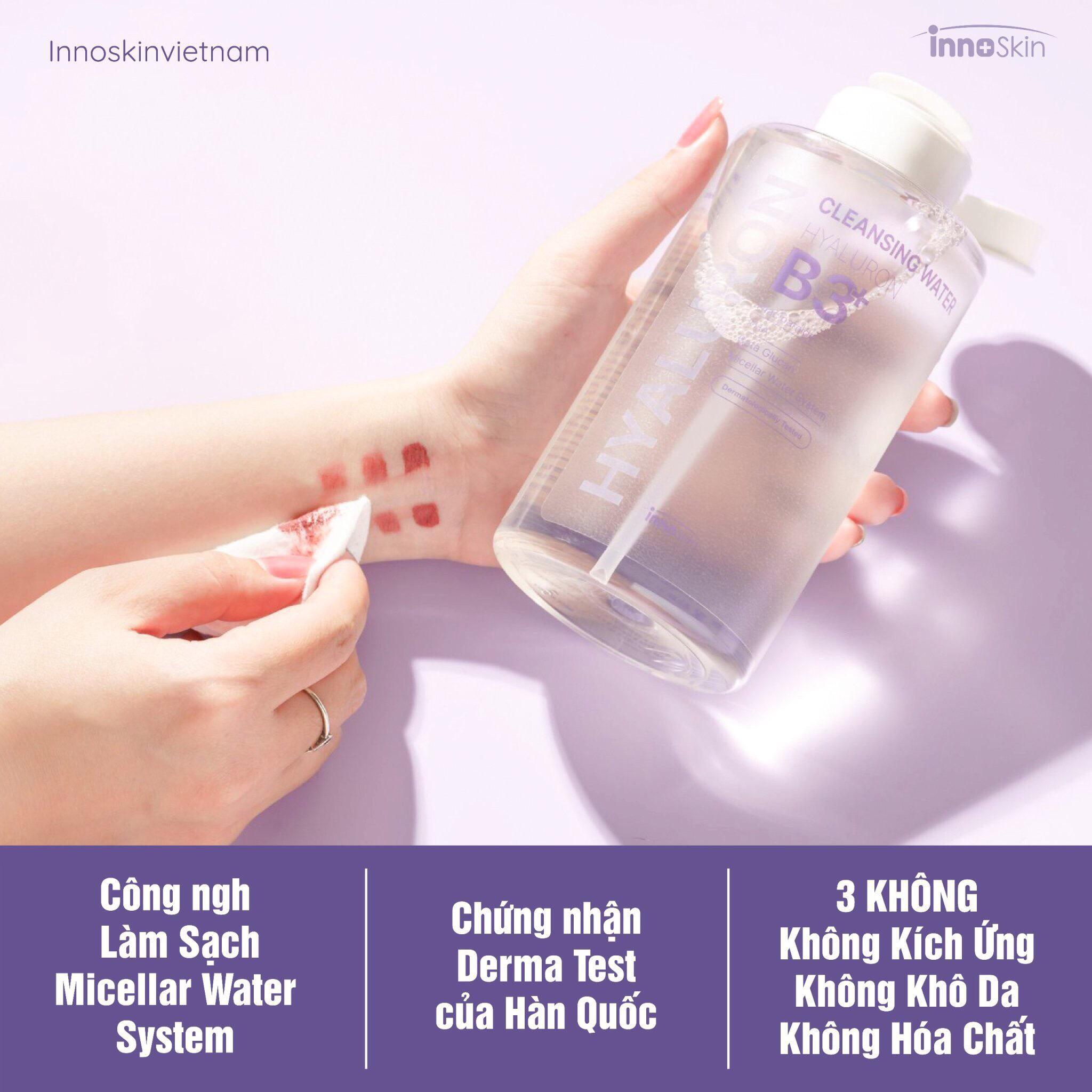 Nước tẩy trang HYALURON B3 Cleansing Water 500ml