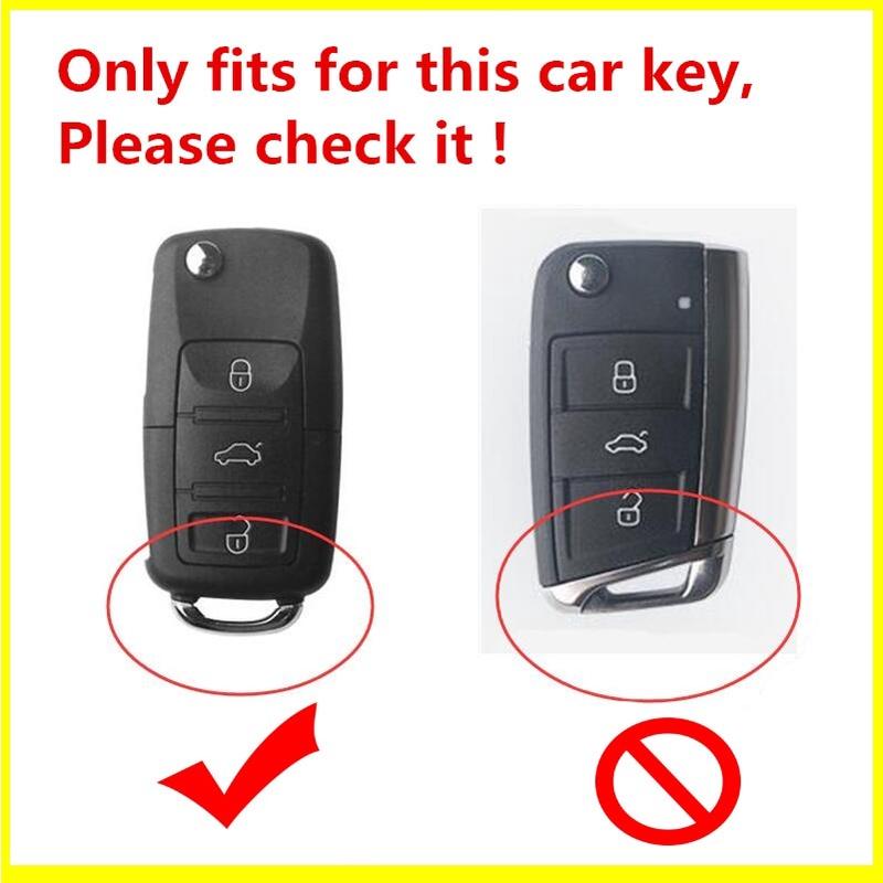 Bao Da Chìa Khóa Xe Hơi Volkswagen Vw Polo Tiguan Passat B5 B6 B7 Golf Eos Scirocco Beetle Touran Touareg Lavida Jetta Mk6 Octavia
