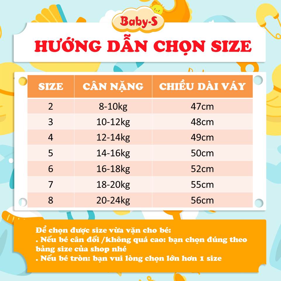 Đầm cho bé 8-24kg chất đũi mềm Baby-S, Váy 2 dây cho bé dáng xòe phối nơ mặt lưng xinh xắn – SD092