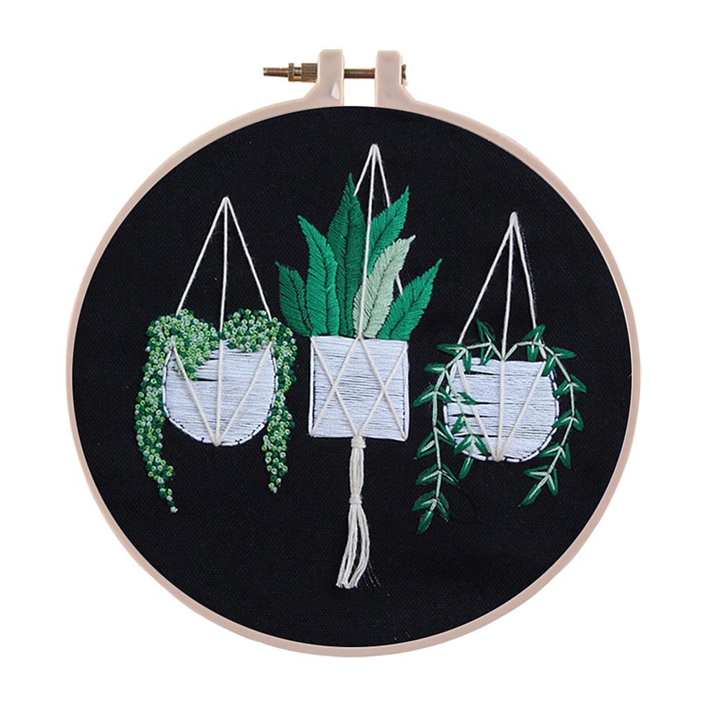 Cross Stitch Embroidery Starter Kit with Pattern DIY Needlework Crafts