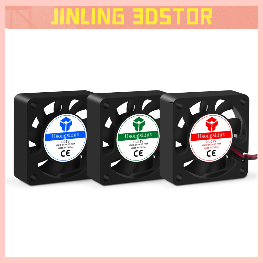 Quạt làm mát mini DC 5V/12V/24V CPU Mini COOLING 40mm 50x50x10/40x40x10/40x40x20 Quạt xả nhỏ cho Ender 3 CR10 Máy in 3D
