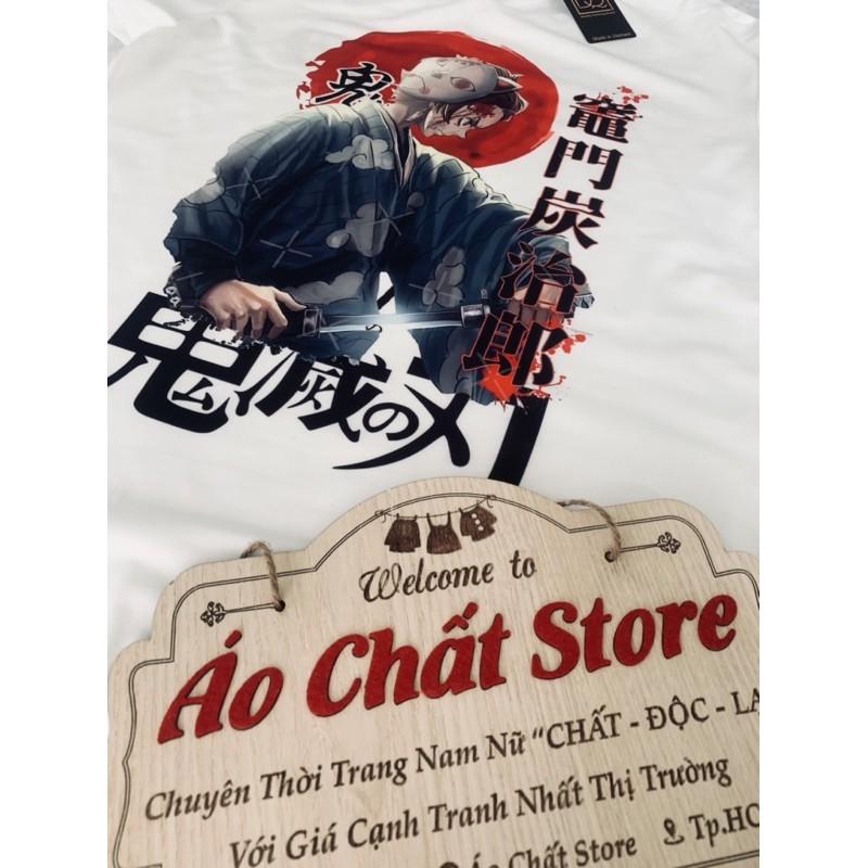 Áo thun Kimetsu no Yaiba đẹp | Áo Tanjirou Demon Slayer thư pháp cực ngầu KY19