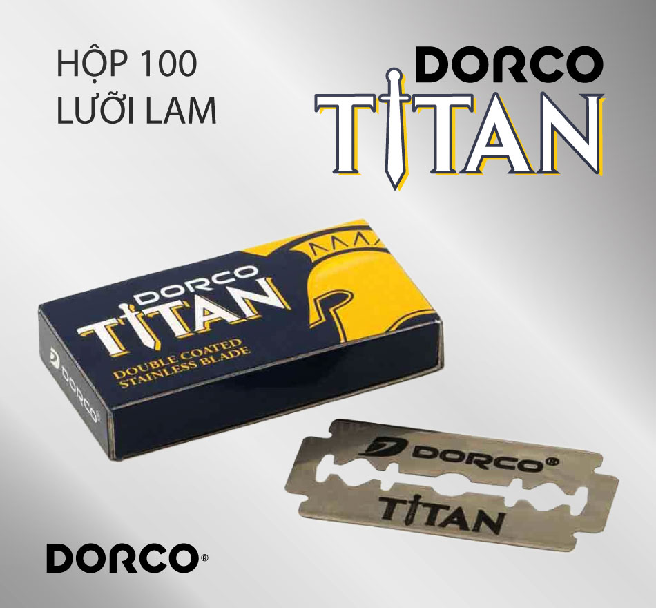 Hộp 100 lưỡi lam Dorco Titan