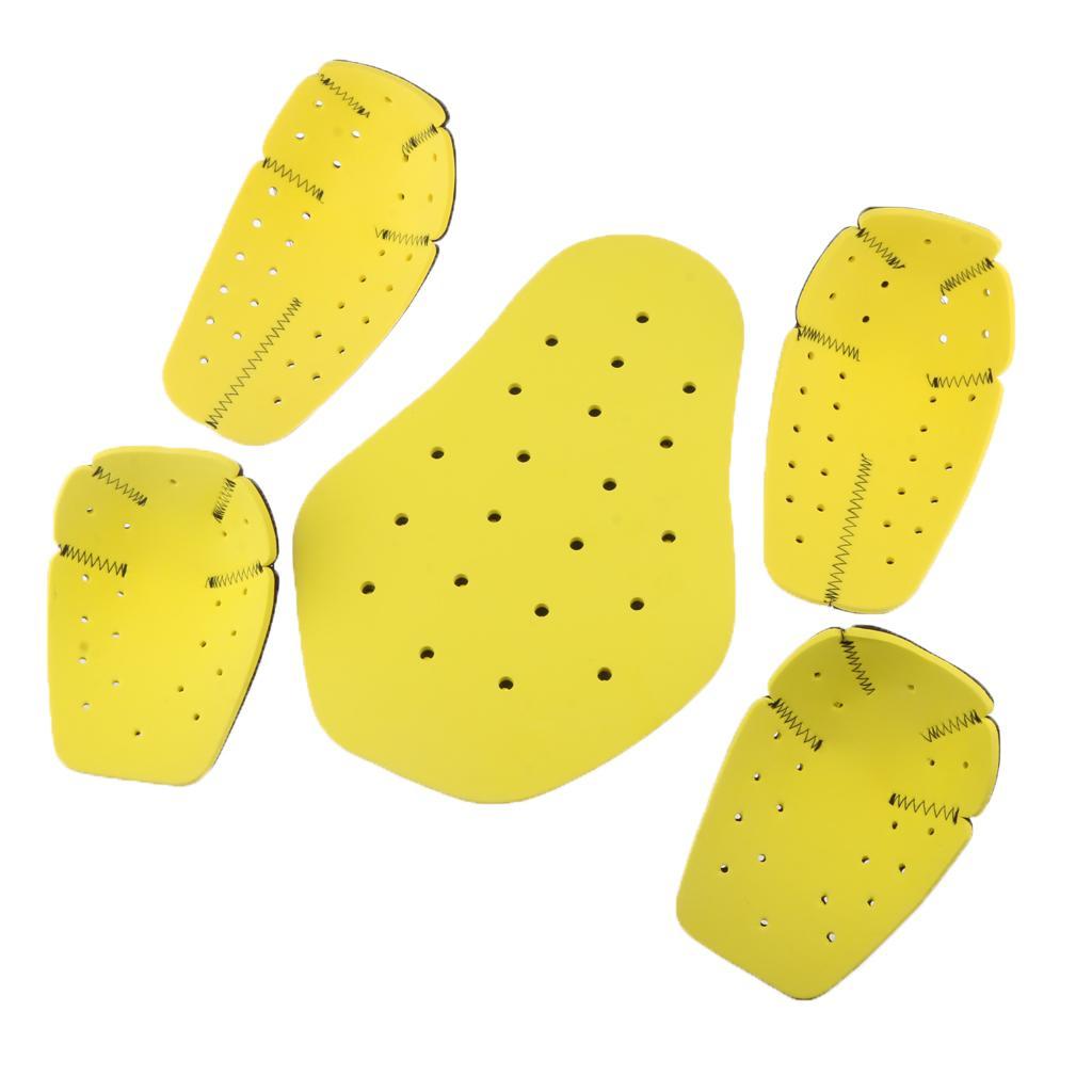 2X 5PCs Triple Density Removable Protective Gear Set For Motorcycle Cycling