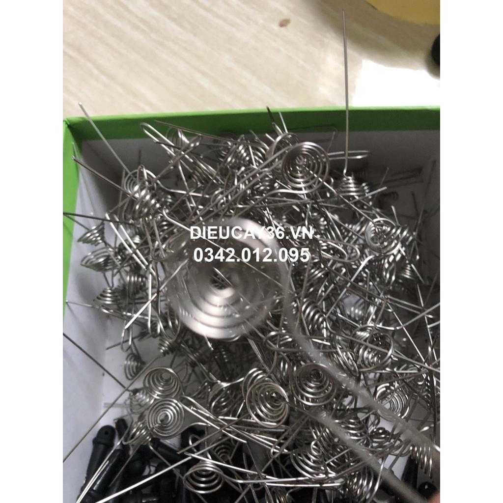 Combo 5 Lò Xo Inox Nhấc Tàn Thuốc Lào + 5 Nút Cao Su Bịt Nõ Điếu Chống Đổ Nước