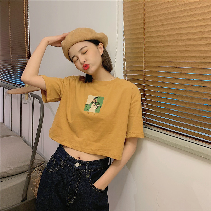 Áo croptop thun nữ Ulzzang Quảng Châu ATC28