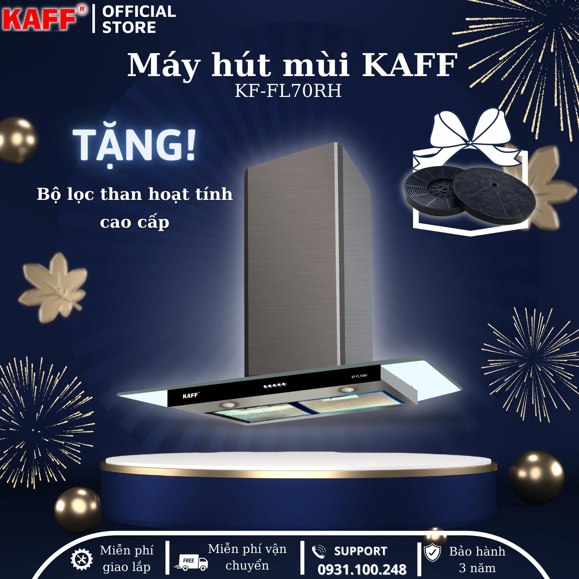 Máy hút mùi toa kính 700mm KAFF KF_FL70RH Tặng bộ lọc than thay thế _ Hàng Chính Hãng