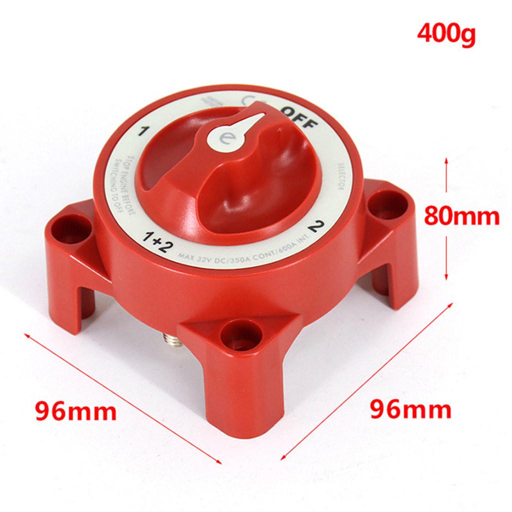 New Style Four Gear Dual Battery Switch Selector Safety Shut Off Disconnect Red