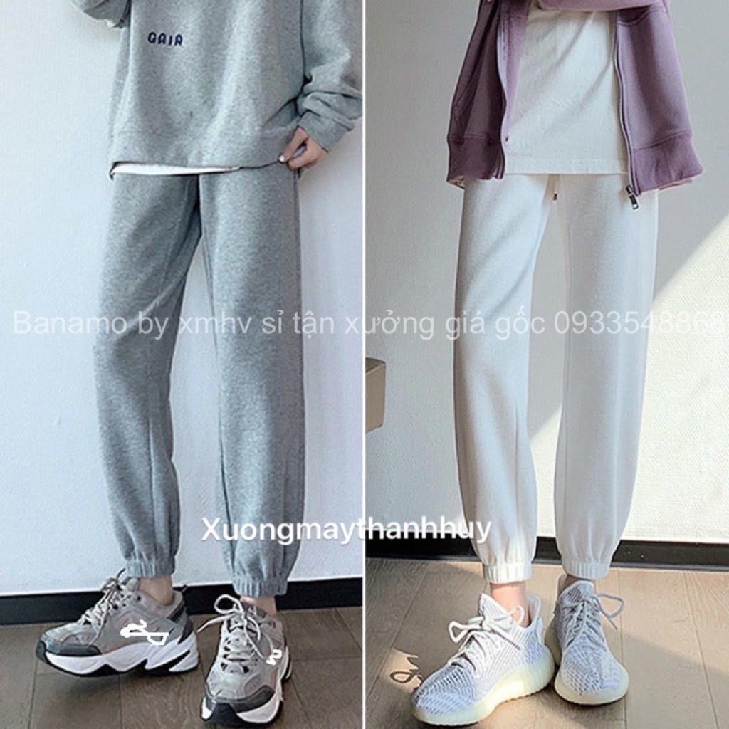 Quần jogger thể thao unisex nỉ tổ ong dày dặn phong cách Ulzzang thời trang 296