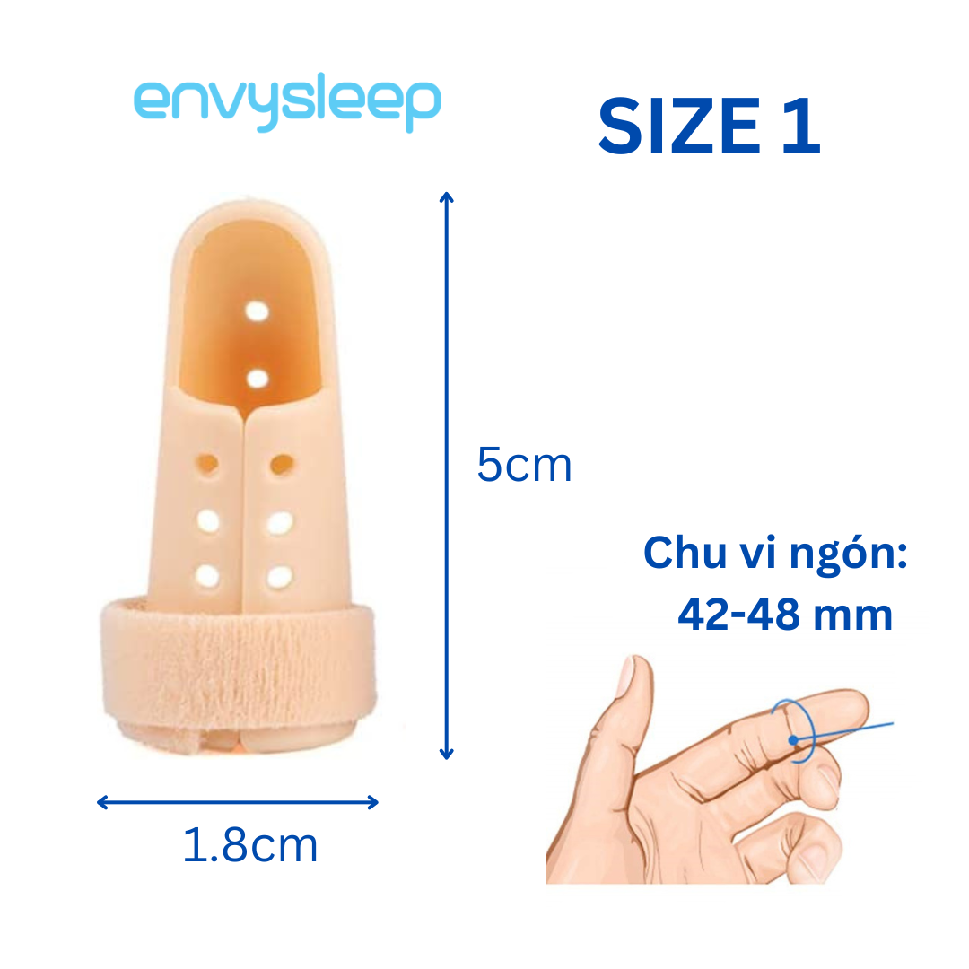 Nẹp bảo vệ ngón tay Envysleep gãy, sưng, trật khớp - Bộ 1 cái