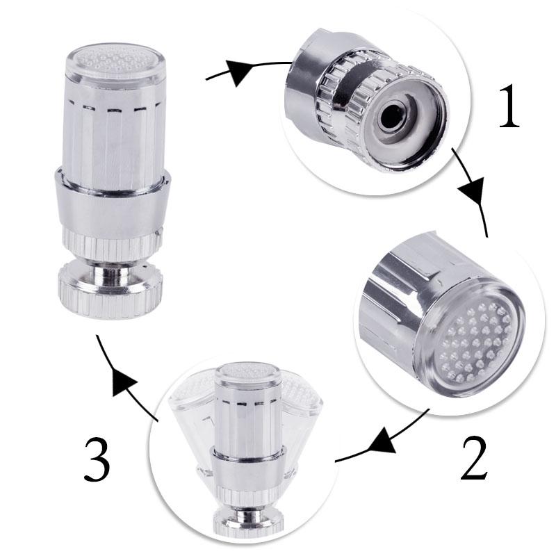 1 Đầu Nối Dài Vòi Nước Có Đèn Led